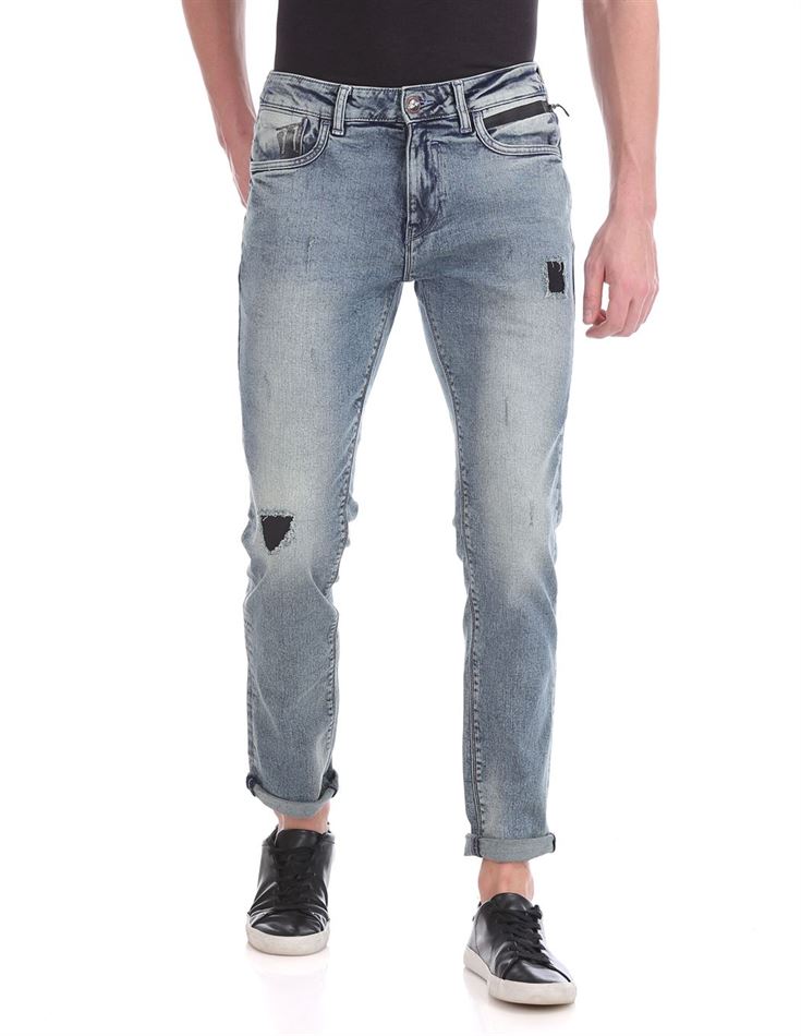 Ed Hardy Men Casual Wear Solid Jeans
